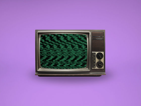 Television with static