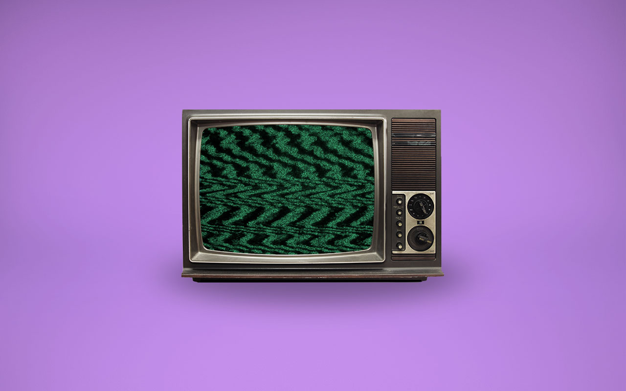 Television with static