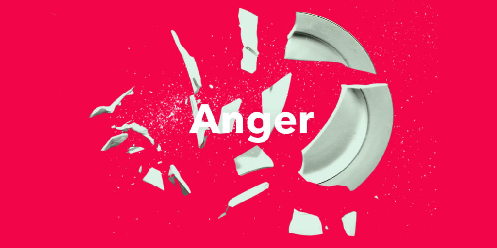 anger shattering plate